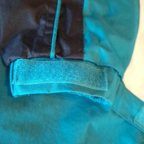 I5 Apparel Men's Size M Lightweight Windbreaker Rain Jacket Teal Black Full Zip - Picture 12 of 12